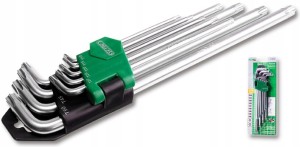 STALCO KLUCZE TORX Z OTWOREM DŁUGIE 9 SZT S-48319