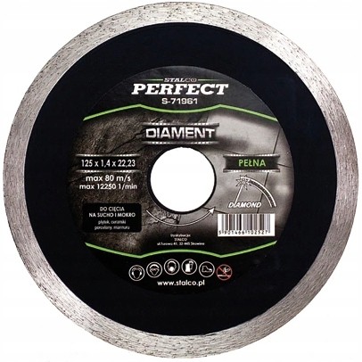TARCZA DIAMENTOWA PEŁNA do PŁYTEK Stalco 200mm
