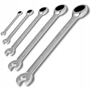 STALCO ZESTAW Kluczy płaskich z grzechotką 8-19mm