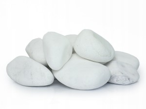 Piękny Otoczak Śnieżny Kamień Ozdobny 40-80mm 25kg