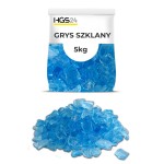 GRYS SZKLANY DEKORACYJNY SZKŁO OZDOBNE TURKUSOWE 5-10mm 5KG