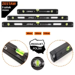 ZESTAW POZIOMIC PRO 800 ENDURANCE+ 3SZT 60-150CM FREZOWANA ALU ERS+