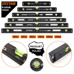 ZESTAW POZIOMIC PRO 800 ENDURANCE+ 6SZT 40-150CM FREZOWANA ALU ERS+