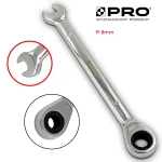 Klucz płasko-oczkowy z grzechotką 8MM STAL CRV PRO
