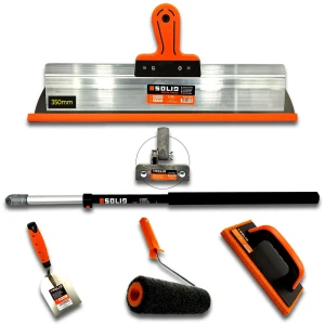 Nóż do gładzi 35cm SZPACHLA PIÓRO KOSA + KIJ TELE + PACA + KIELNIA + WAŁEK NDG15