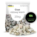 Grys Różowy Krem Kamień Ogrodowy 8-16mm 25kg