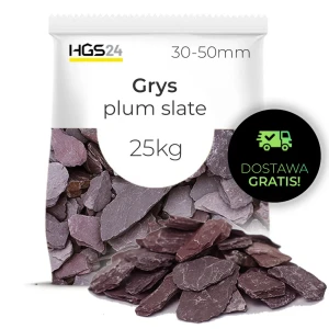 Grys Plum Slate Kamień Ogrodowy 30-50mm 25kg