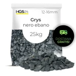 Grys Nero Ebano Kamień Ogrodowy 12-16mm 25kg
