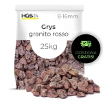 Grys Granito Rosso Kamień Ogrodowy 8-16mm 25kg