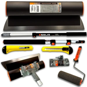 Nóż do gładzi 45cm SOLID | Kij tele 1,8m + adapter | Kij malarski click 1,2m + wałek do gładzi click 25cm | Zestaw do gładzi NDG24