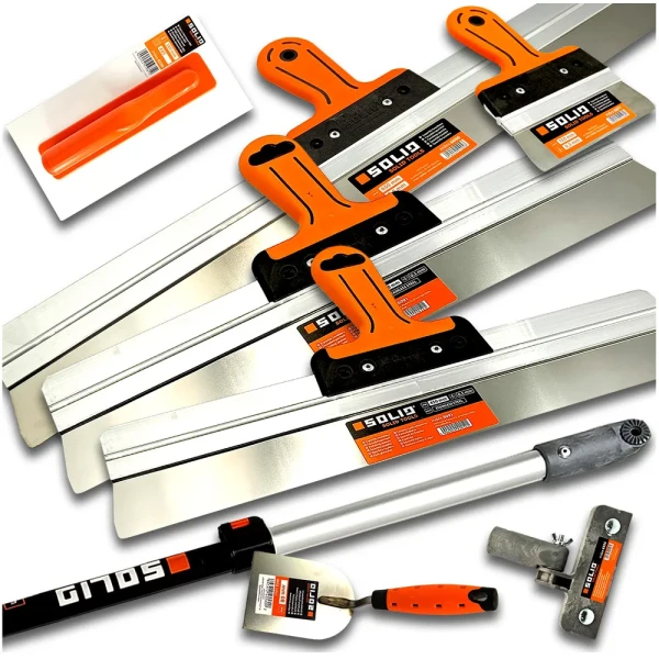 SOLID szpachla fasadowa 65/55/45/15cm premium NF5 Zestaw szpachli do tynku