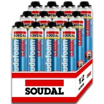 12x Pianka pistoletowa SOUDAL CLASSIC 750ML Zimowa -10 stopni PIANA POLIURETANOWA