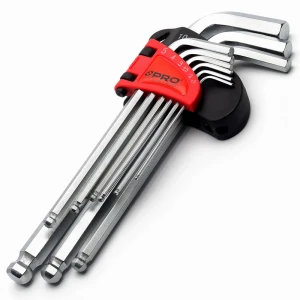 Klucze imbusowe długie z kulką ZESTAW 9 sztuk PRO Fachmayer