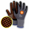 RĘKAWICE ROBOCZE nylonowe z antypoślizgowymi wypustkami rozmiar. 9 SOLID PREMIUM