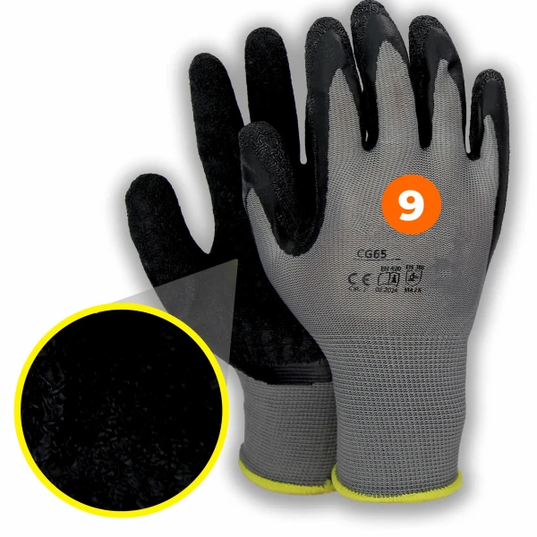 RĘKAWICE ROBOCZE powlekane gumą rozmiar. 9 SOLID