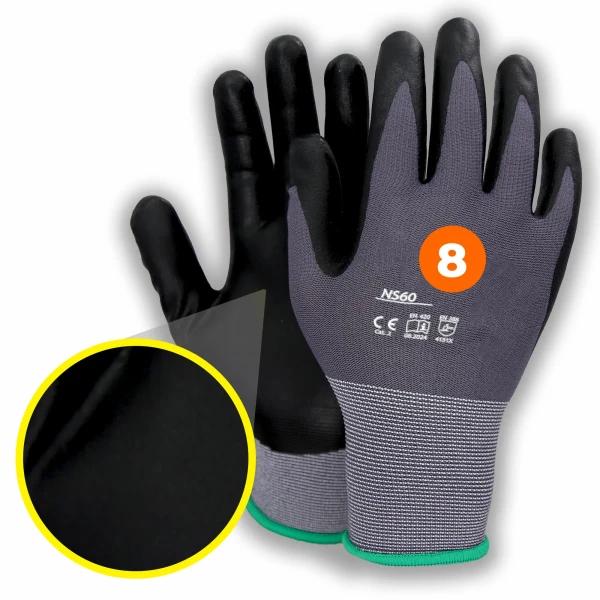 RĘKAWICE ROBOCZE nylonowe rozmiar. 8 SOLID