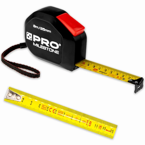 Miara zwijana budowlana z magnesem 8M/25mm MILESTONE PRO Fachmayer MZ188