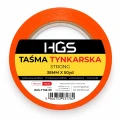 Taśma tynkarska HGS pomarańczowa 38mm x 50yd MOCNY KLEJ BUDOWLANA WODOODPORNA UV HGS-TT38-50