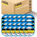 24x Taśma malarska HGS niebieska 38mm x 50yd Delikatny klej HGS-TM38-50 CAŁY KARTON