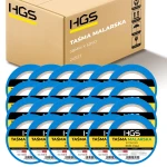 24x Taśma malarska HGS niebieska 38mm x 50yd Delikatny klej HGS-TM38-50 CAŁY KARTON