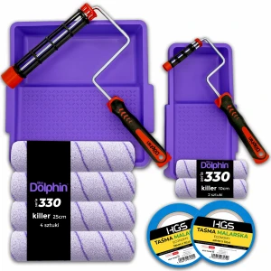 DOLPHIN 330 Zestaw 4x KILLER 25cm 2X KILLER 10cm 2x UCHWYT 2x KUWETA 2x Taśma ZM17