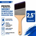 Pędzel skośny syntetyczny do odcięć uniwersalny 2,5" 63mm PROFESSIONAL SERIES SOLID