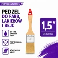 Pędzel do farb lakierów i bejc uniwersalny 1,5" 38mm PROFESSIONAL SERIES SOLID