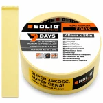 Taśma malarska 48mm x 50mb papierowa żółta maskująca SOLID