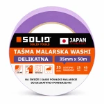 Taśma malarska washi fioletowa 35mm x 50mb do delikatnych powierzchni SOLID