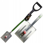 Łopata szpadel prosty metalowy trzonek STALCO S-74003