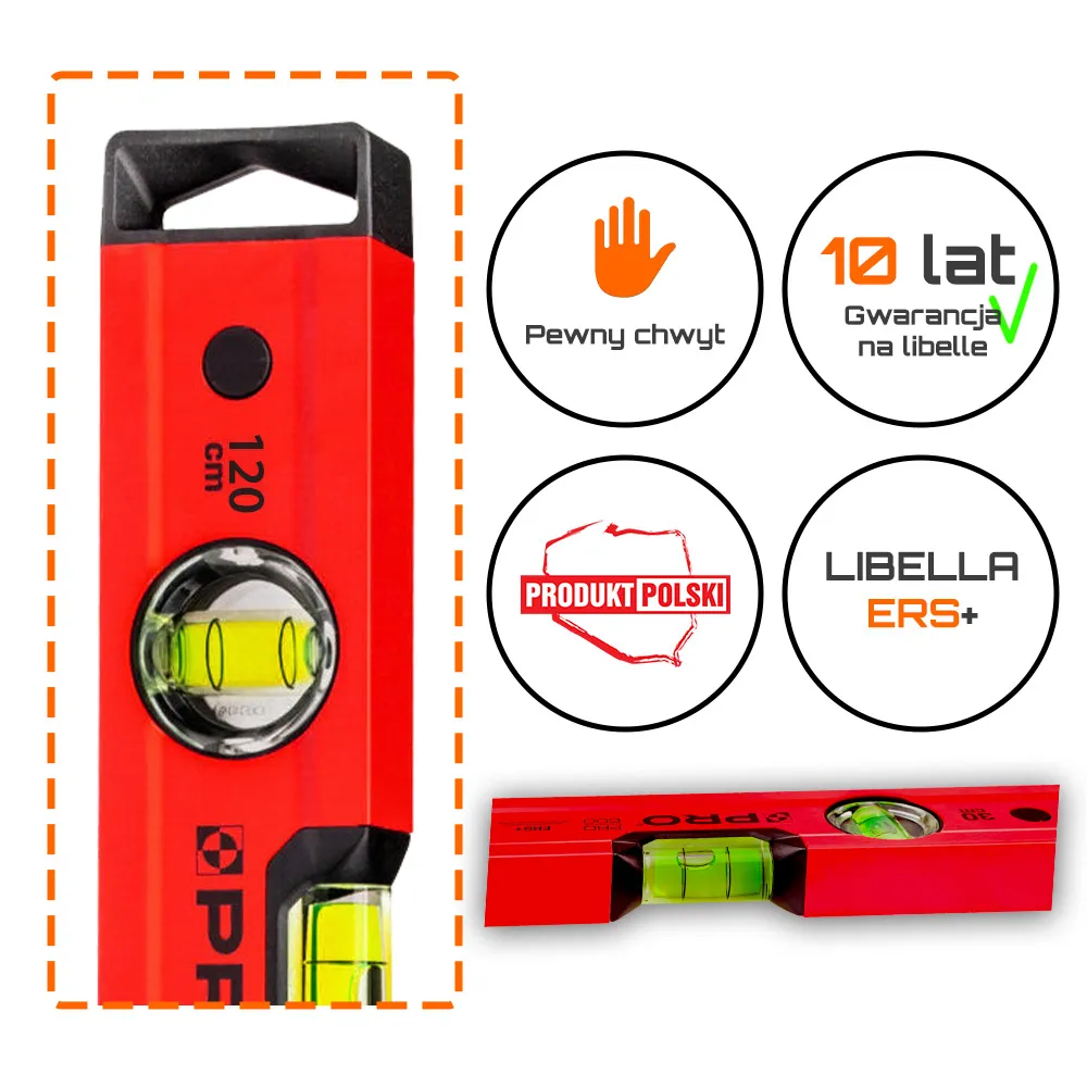 Poziomnica pro 600 endurance 120cm