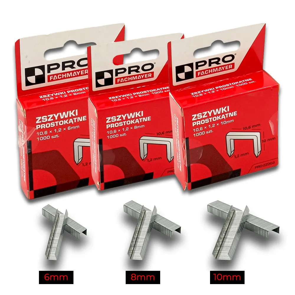Zszywki do zszywacza młotkowego PRO komplet