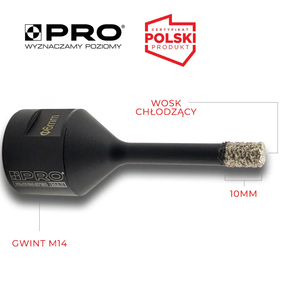 Otwornica diamentowa do cięcia na sucho 6MM