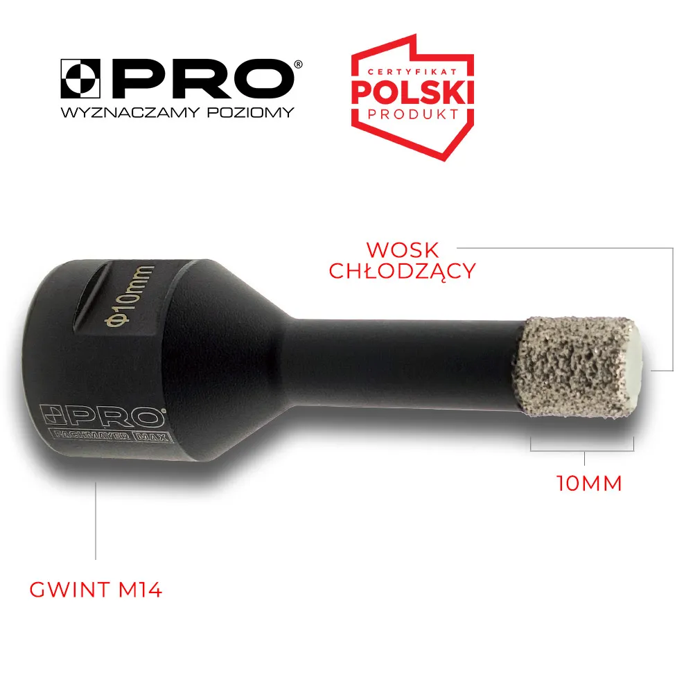 Otwornica diamentowa do cięcia na sucho 10MM