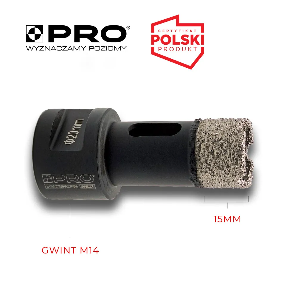 Otwornica diamentowa do cięcia na sucho 20MM