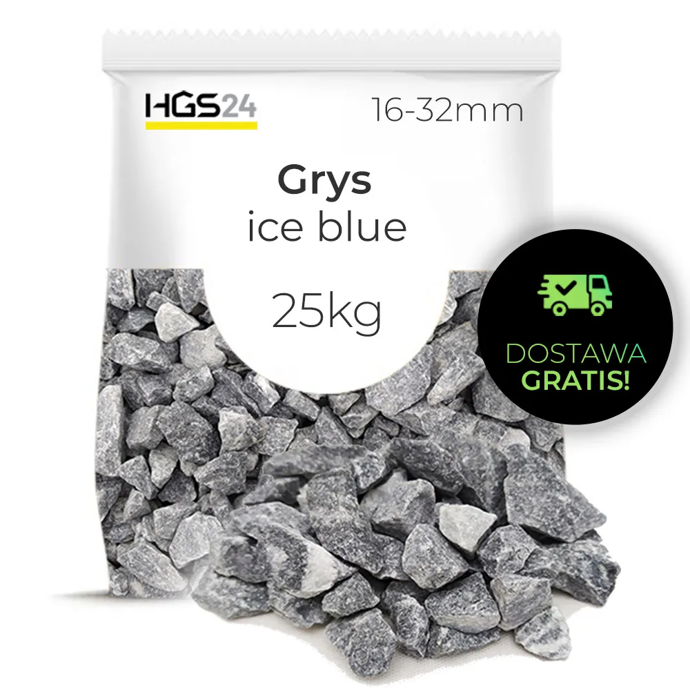Grys ice blue szary kamień ozdobny