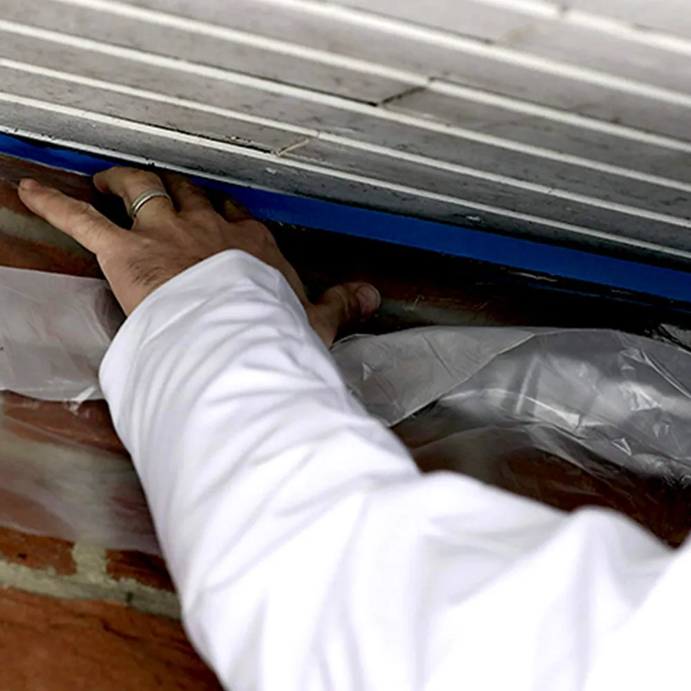 Rozkładanie folii malarskiej 270cm antychlap SOLID 5732