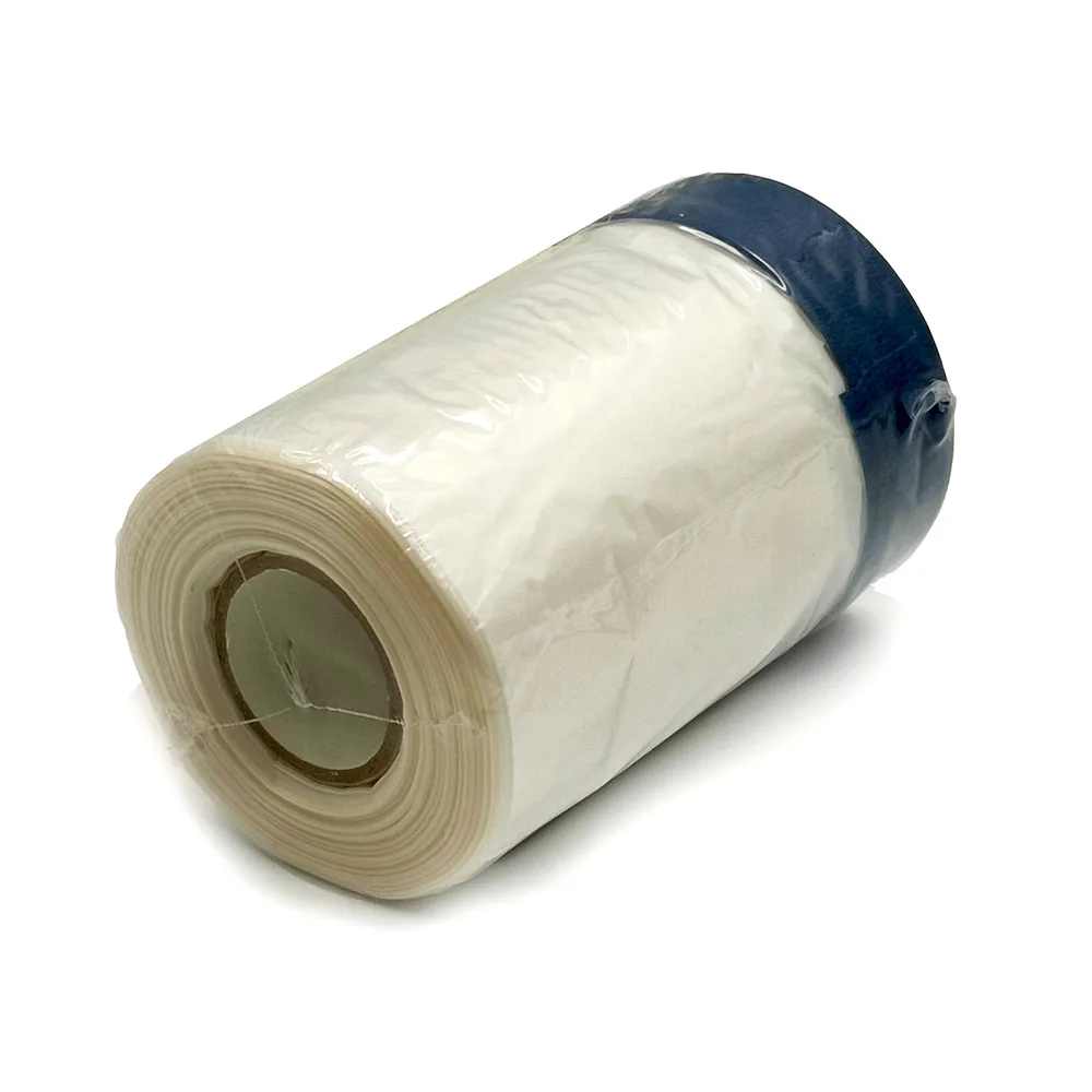 Folia malarska z taśmą niebieską antychlap solid 210cm x 20mb