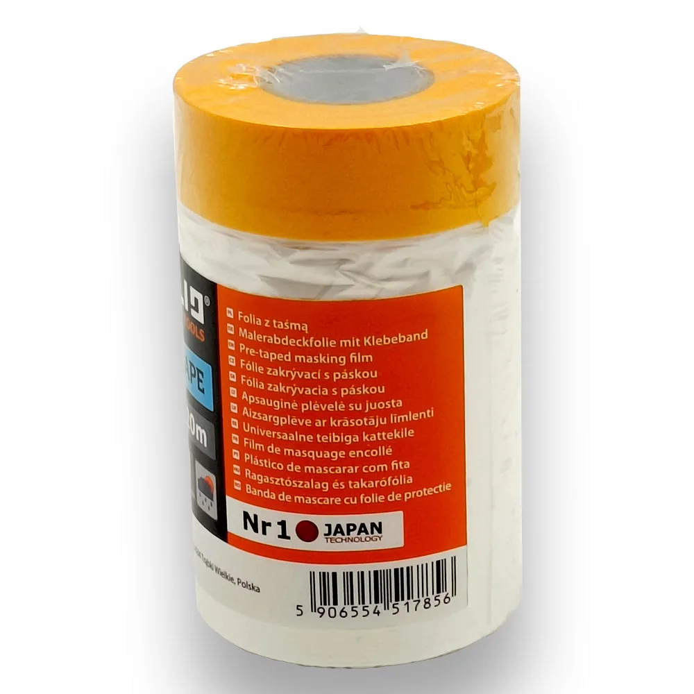 Folia malarska z taśmą washi antychlap solid 55cm x 20mb