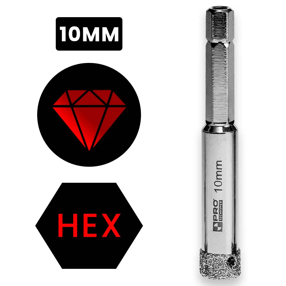 Funkcje wiertła diamentowego PRO Fachmayer 10mm