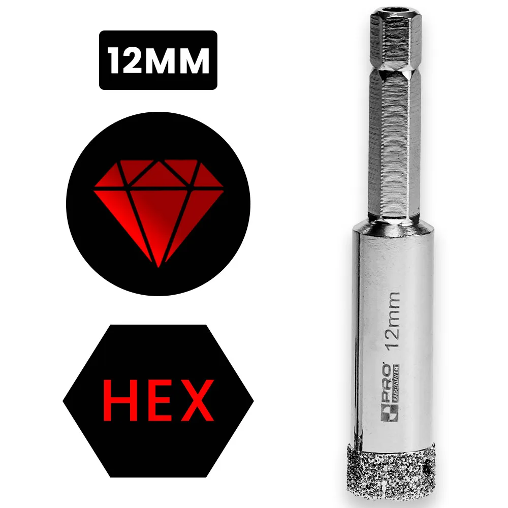 Funkcje wiertła diamentowego PRO Fachmayer 12mm