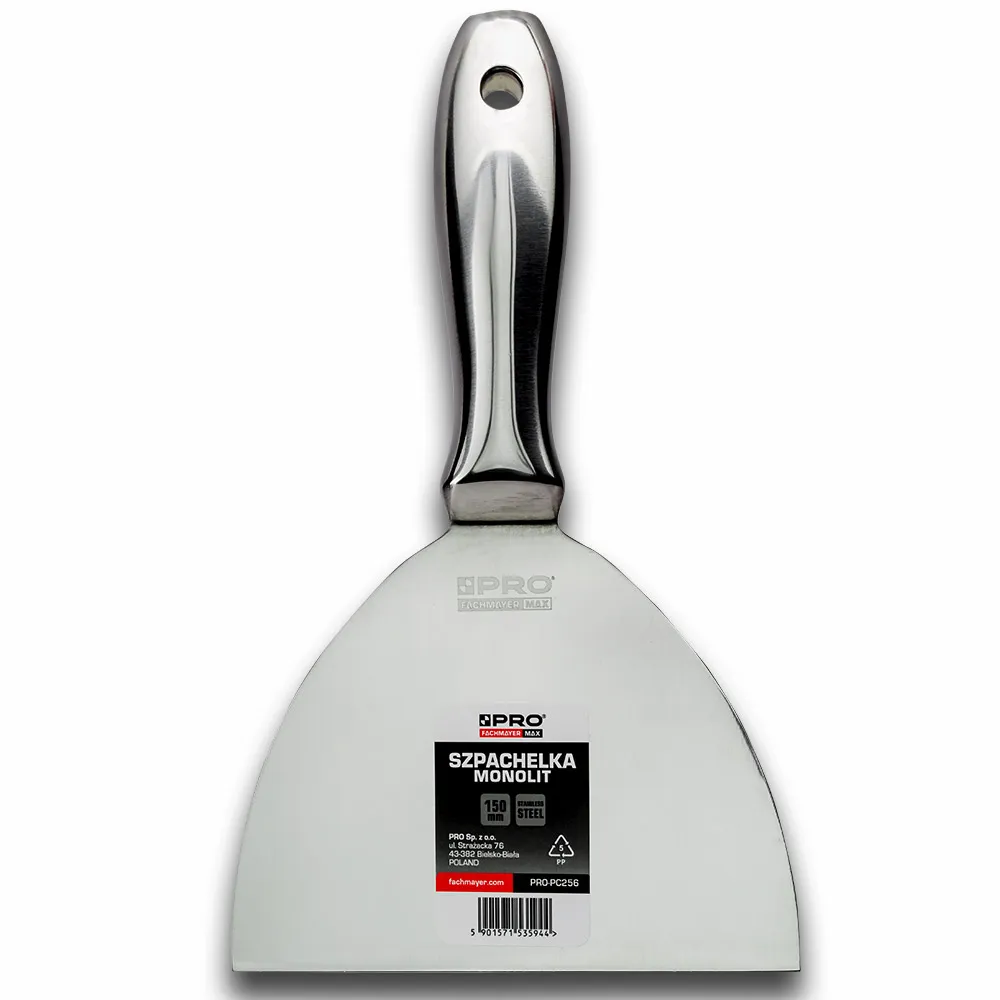 Szpachelka z jednego kawałka metalu 150mm PRO PC256