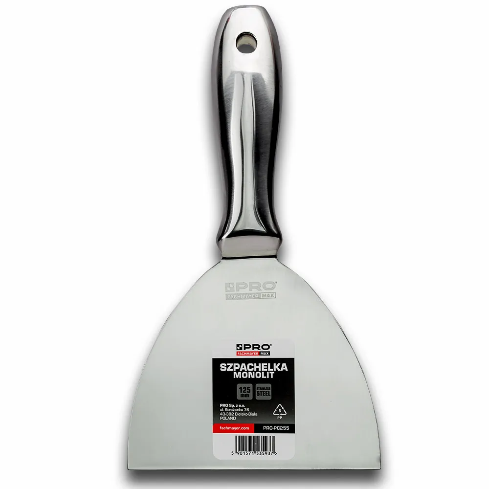 Szpachelka z jednego kawałka metalu 125mm PRO PC255