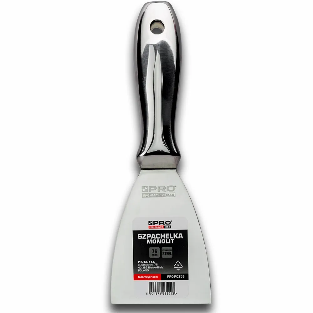 Szpachelka z jednego kawałka metalu 76mm PRO PC253