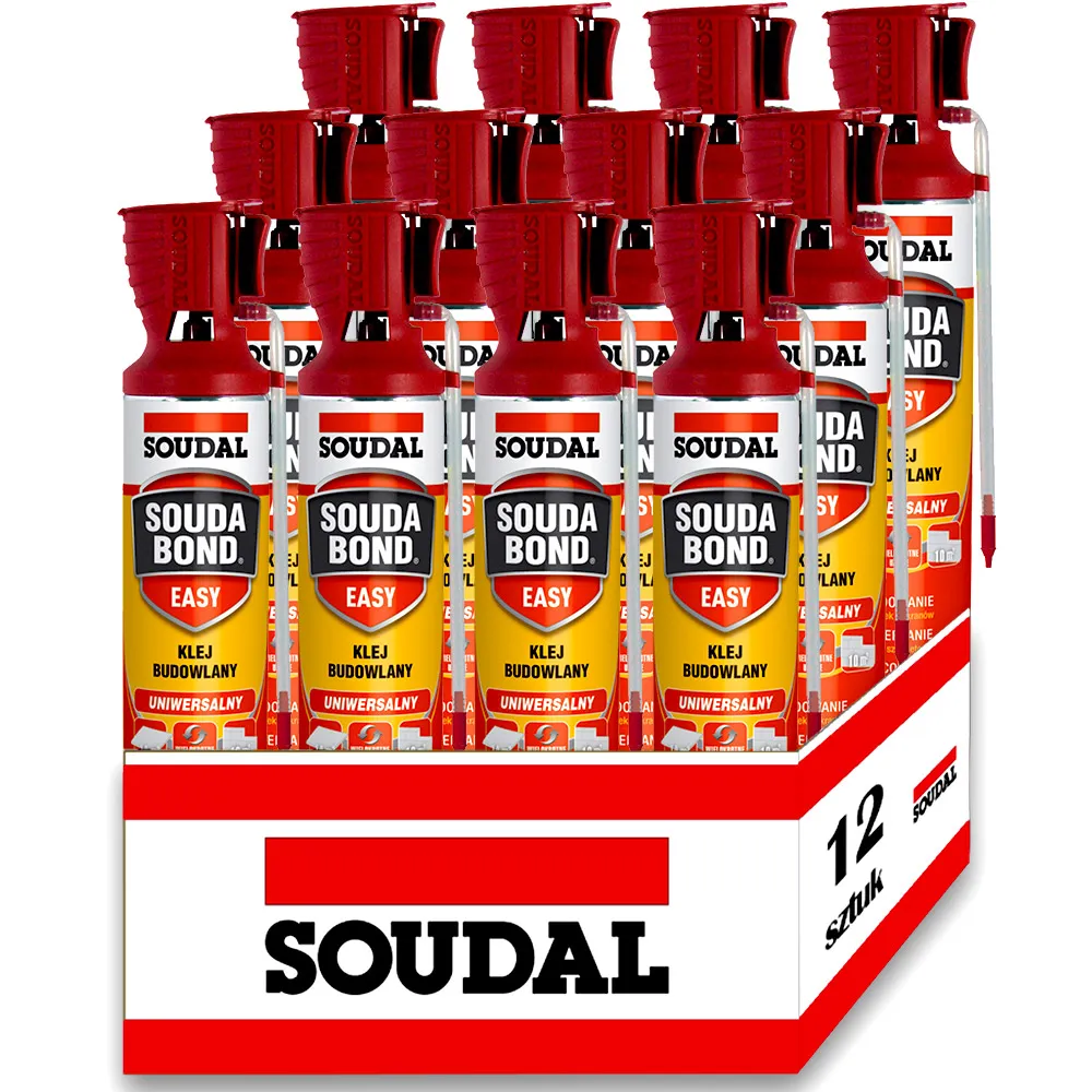 Klej budowlany Soudal Soudabond EASY Genius Gun 12 sztuk