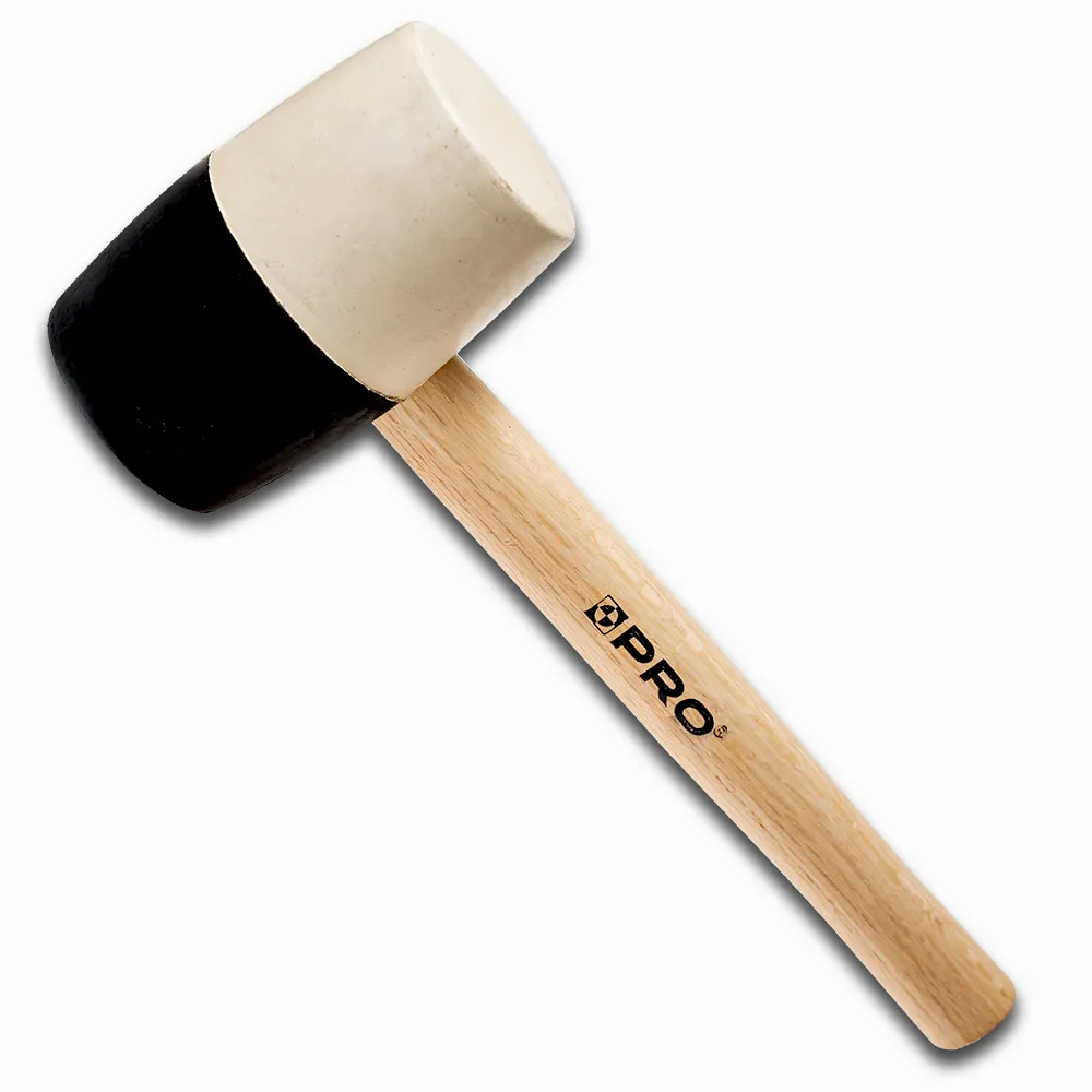 Młotek gumowy PRO 780g z drewnianym trzonkiem