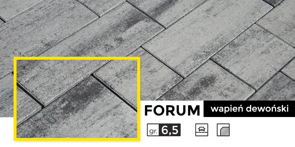 Aranżacja nawierzchni Forum - Wapień Dewoński
