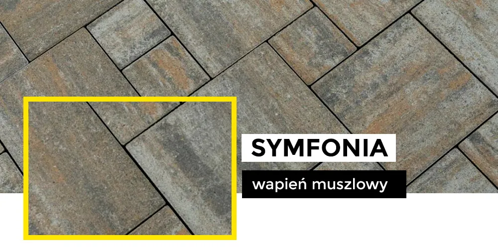 Aranżacja nawierzchni Symfonia - Wapień Muszlowy
