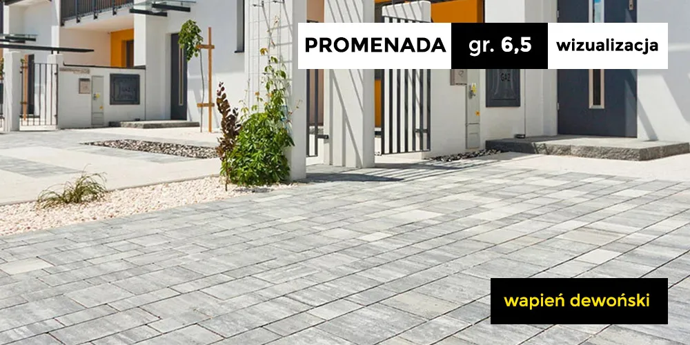 Kostka brukowa promenada wizualizacja