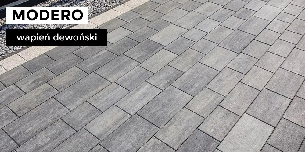 Aranżacja nawierzchni Modero - Wapień Dewoński